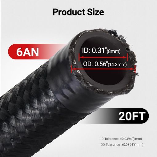 6AN Swivel Fuel Line Hose End Fitting Kit