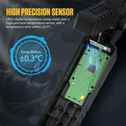 HVAC Digital Temperature Clamp Meter
