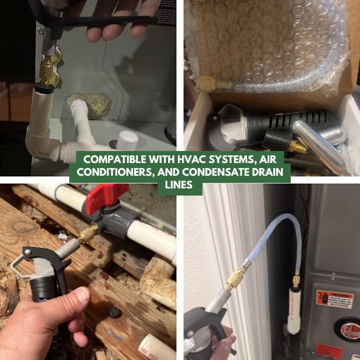 HVAC Drain Line Cleaner Tool Set