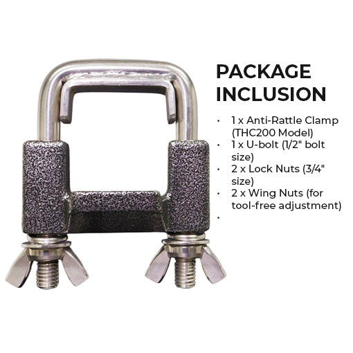 Tool-free Anti-Rattle Hitch Clamp