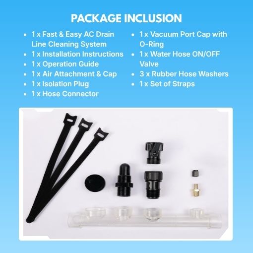 Fast & Easy AC Drain Line Cleaning System