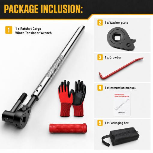 Ratchet Cargo Winch Tensioner Wrench