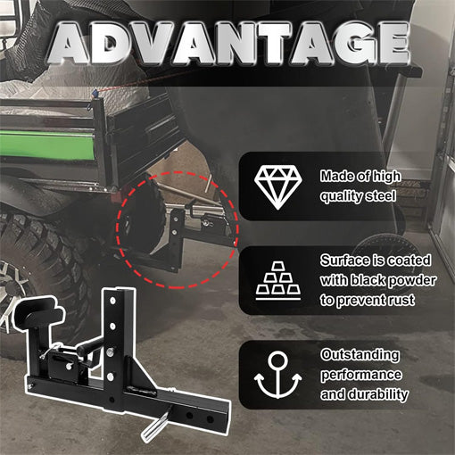 Adjustable Trash Can Transporter Hitch