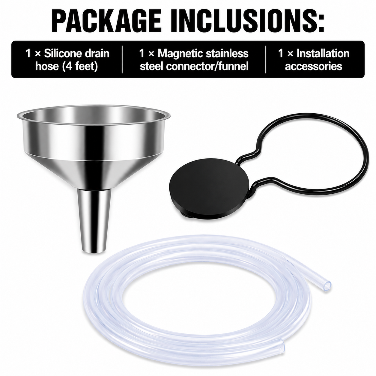 Magnetic Window Air Conditioner Hose Drain Kit