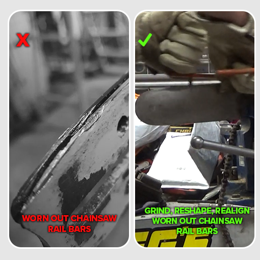 Chainsaw Bar Rail Closer Tool