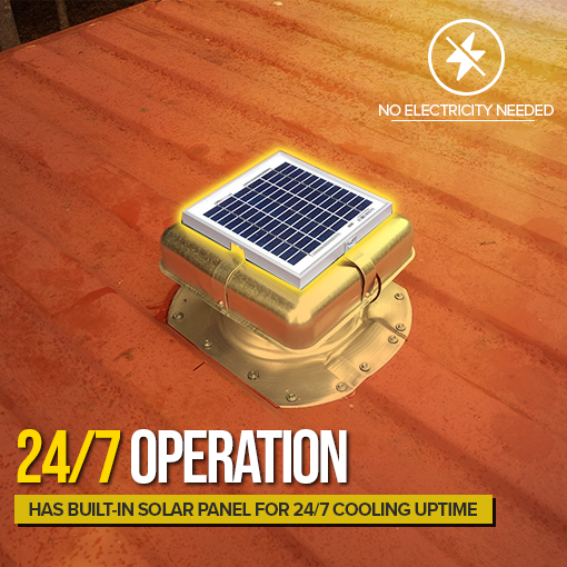 Solar-powered Ventilation for Ribbed Conex Shipping Container